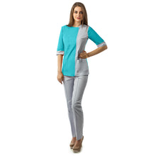 MARY Blue/Gray - Top and Pants Set