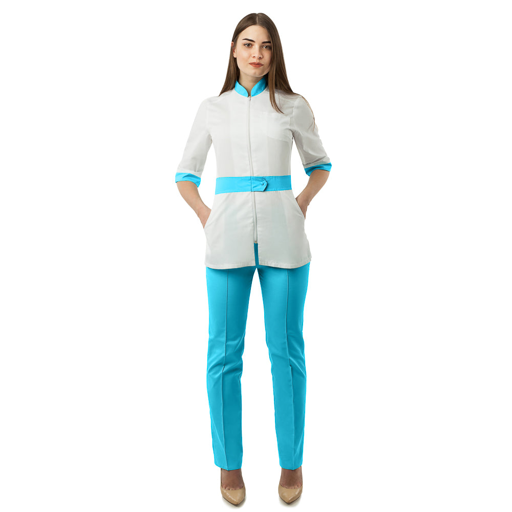 MIA Fresh Blue White - Top and Pants Set