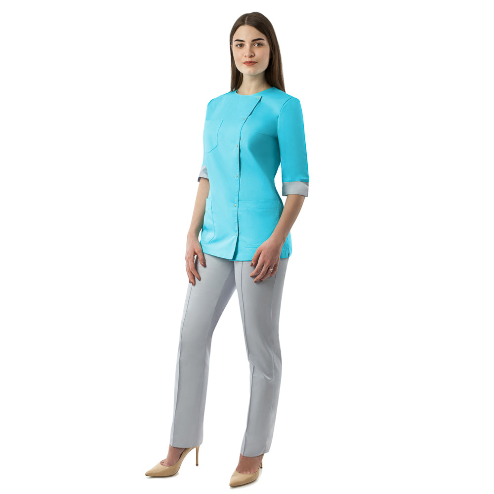 LISA Fresh Blue/Gray - Top and Pants Set